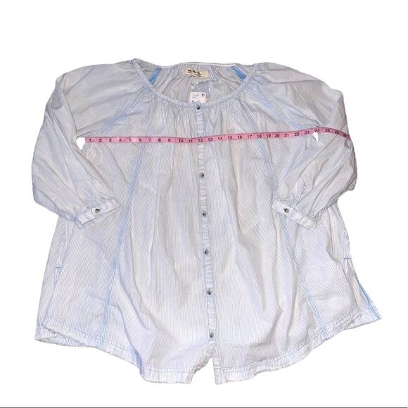 Free People Oxford Swing Tunic In Light Blue Combo - Picture 10 of 12